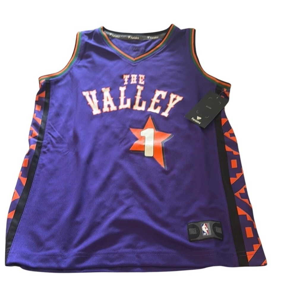 Phoenix Suns Jersey Large Devin Booker The Valley City Edition Purple